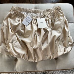 A.L.C. Cream Embellished Bubble Skirt - with tags